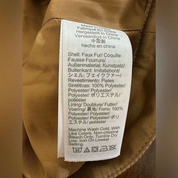 NWT Madewell Portland Sherpa Jacket Camel Color Size XL - Picture 8 of 8